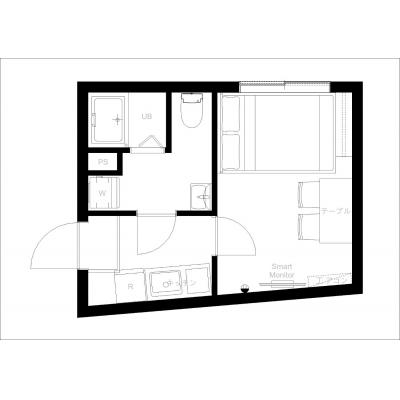 2025年築/最寄り駅から徒歩7分！/明るいお部屋/家具家電完備/セキュリティ万全/リバティ 502の間取り図