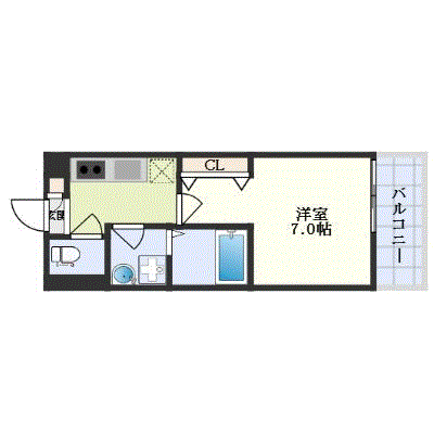 グッドステイ岡山駅南レガリスト●【ハイクラス・Wi-Fi対応・設備充実】の間取り図