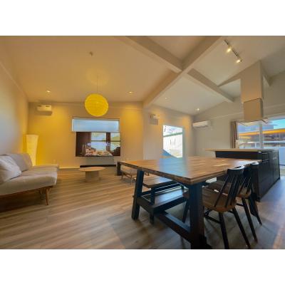 ゲーム部屋🎮家具家電📺WiFi📶駐車場🚙21畳LDK🍳富士山眺望🗻ReFa🚿シェアスペース👫の間取り図