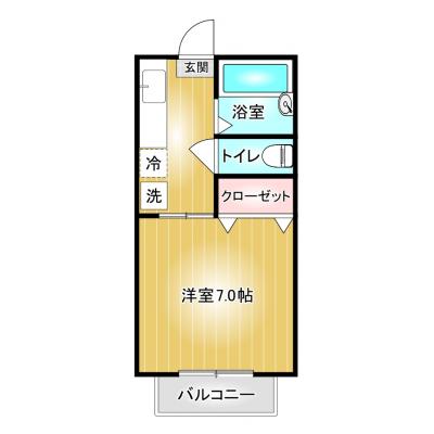コスパだけじゃない“快適さ重視”マンスリータウン【【Wi-Fi無料☆】【群馬大学医学部附属病院徒歩圏内】MT前橋下小出A305の間取り図