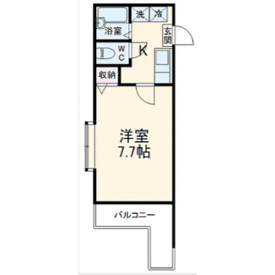 【キャンペーン価格適用中！】リスポーン川越07【本川越駅 徒歩10分！Wi-Fi付、オートロック付】の間取り図