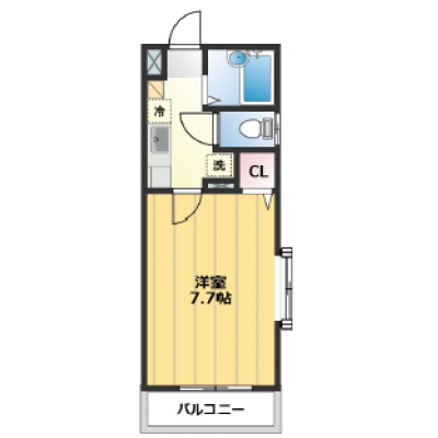 【キャンペーン価格適用中！】リスポーン川越12【本川越駅 徒歩10分！Wi-Fi付、宅配BOX付、オートロック付】の間取り図