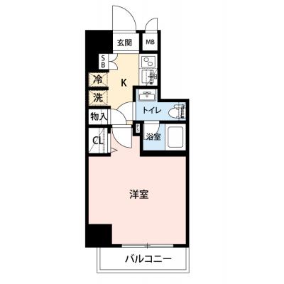 【🌷新生活応援キャンペーン🌷】【禁煙🚭/Wi-Fi無料🌐】マイナビSTAYプランドール亀戸　502の間取り図