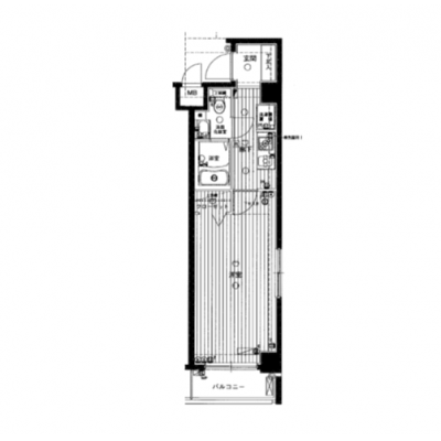 【🌷新生活応援キャンペーン🌷】【禁煙🚭】マイナビSTAYセレニティヒルズ品川東大井キャナルサイド　502の間取り図