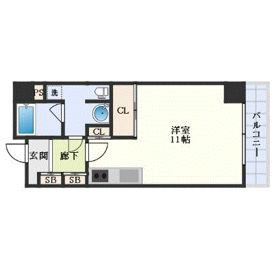 グッドステイ松山駅東ヴィゴーレ∴【ハイクラス・設備充実】の間取り図