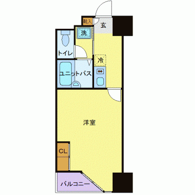 OneLife札幌バリエ【★バストイレ別、浴室乾燥機付き】の間取り図