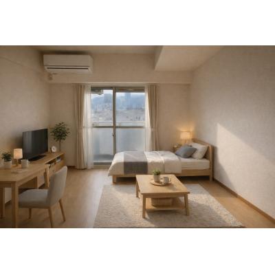 家具家電付き✨大津駅徒歩7分🚉大津赤十字病院近く🏥いちばんちマンスリー大津駅前2の間取り図