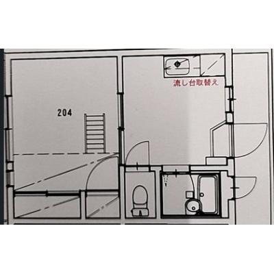 ドエルミツバ緑ヶ丘B棟　北九州市小倉北区板櫃町（インターネット無料、キッチン用品などの備品設置）の物件詳細の間取り図