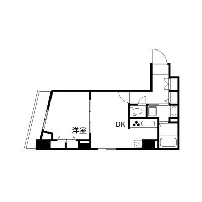 OneLife代田橋コミュニティー【▼室内見学可（※空室状況により、応相談）、《1DKの広々空間！》】の間取り図