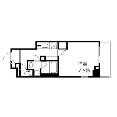 OneLife住吉扇橋コート【▼バストイレ別・独立洗面台付、▼オートロック有】の間取り図