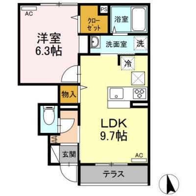 レセア花小金井の間取り図