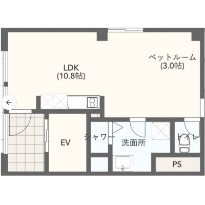 キャンペーン価格！！管理費０円！２人入居追加料金０円！築地市場徒歩1分1DK31㎡_３路線可能の間取り図