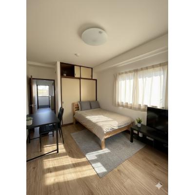 🔷🔹🔸🔶⭐「北柏」駅🚃徒歩1分の好立地！⭐1Kタイプ⭐RC造のお部屋⭐【禁煙&Wi-Fi無料】⭐🔶🔸🔹🔷「K40」の間取り図