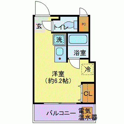 OneLife青葉通りWEST【★室内見学可（※空室状況により、応相談）駅近！バストイレ別】の間取り図