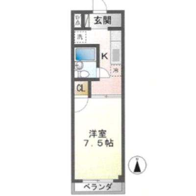 三島駅徒歩4分📺家具家電完備✨Wi-Fi無料✨TM108の間取り図