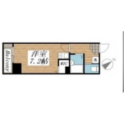 【60日以上の利用でお得🌈】【禁煙🚭/Wi-Fi無料🌐】マイナビSTAYミライエ新橋汐留メゾン　403の間取り図