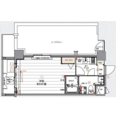 【🌷新生活応援キャンペーン🌷】【禁煙🚭】マイナビSTAYトワイライト浮間舟渡　501の間取り図