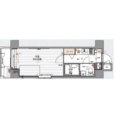 【🌷新生活応援キャンペーン🌷】【禁煙🚭/Wi-Fi無料🌐】マイナビSTAYトワイライト浮間舟渡　605の間取り図