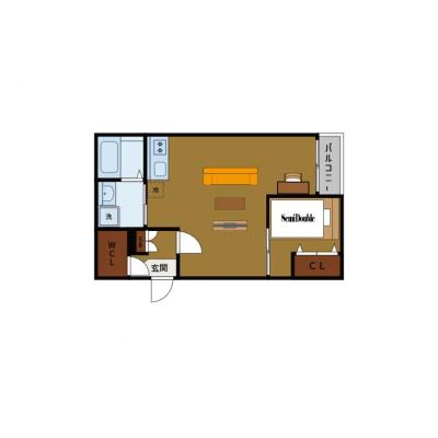 BraTTo蟹江町（Bタイプ）【築浅🏠】浴室乾燥機・ウォシュレット等設備充実👗の間取り図