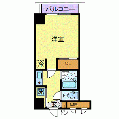 OneLife広瀬通レーナ【★室内見学可（※空室状況により、応相談）駅近！バストイレ別】の間取り図