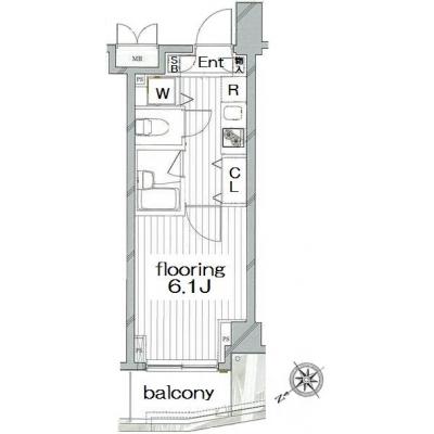 ✨即入居可能！【🌄初期費用￥33,800無料＆賃料2,800円/日～】【駅近🌟キレイ】グランステイ横浜タクティス（B①）★オートロック🔒/Wi-Fi無料🌐/★の間取り図