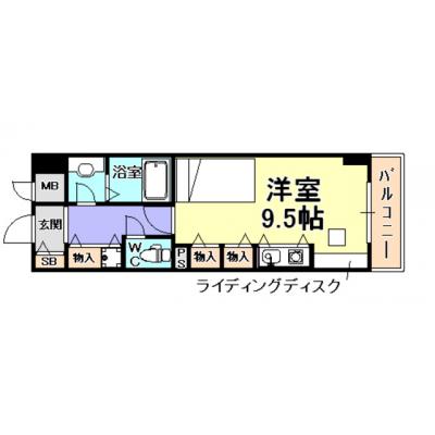 トラスト芦屋1【大丸芦屋店徒歩すぐ！JR芦屋駅目の前♪】の間取り図