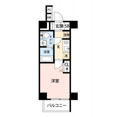 【🌷新生活応援キャンペーン🌷】【禁煙🚭/Wi-Fi無料🌐】マイナビSTAY川崎Nexus4　405の間取り図