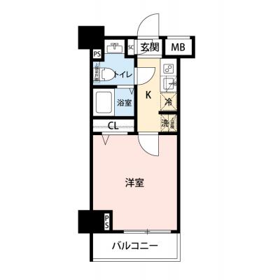 【🌷新生活応援キャンペーン🌷】【禁煙🚭/Wi-Fi無料🌐】マイナビSTAY川崎Nexus　802の間取り図