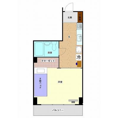 ウィークリー・マンスリー市が尾【駅チカ・徒歩４分】の間取り図