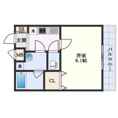 グッドステイ緑橋駅南ブリッジコート●【ハイクラス・設備充実】の間取り図