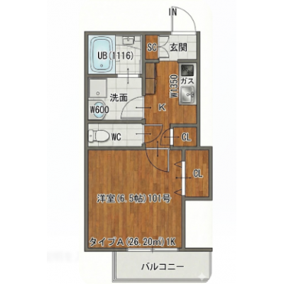 【新築】りんくうタウン駅徒歩7分⭐家具家電付きの最新アパート🌞の間取り図