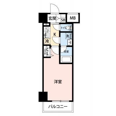 【🎉初期費用オフ｜お得なキャンペーン】【禁煙🚭/Wi-Fi無料🌐】マイナビSTAYお花茶屋水戸街道通り　1009の間取り図