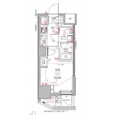 【🌷新生活応援キャンペーン🌷】【禁煙🚭/Wi-Fi無料🌐】マイナビSTAYモンターニュ川口　1001の間取り図