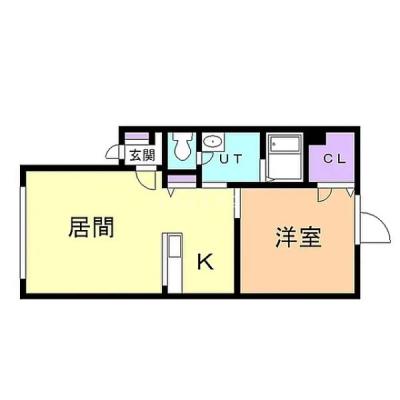 【新規OPEN】COSOJIマンスリー千歳末広｜ネット無料★駐車場あり★バス・トイレ別の間取り図