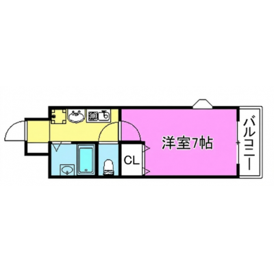 【駐車場有🚙】羽倉崎駅から徒歩5分✨家具家電完備で即入居可能🐈🐰🌈の間取り図
