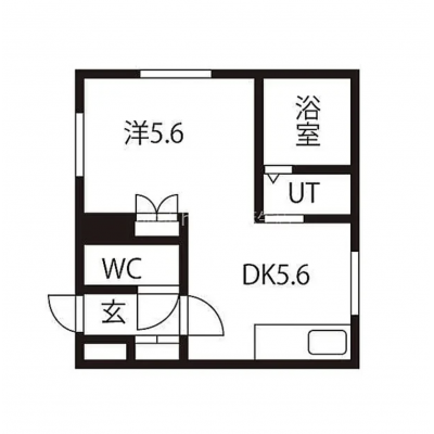 COSOJIマンスリー札幌麻生【駅徒歩2分】ネット無料の間取り図