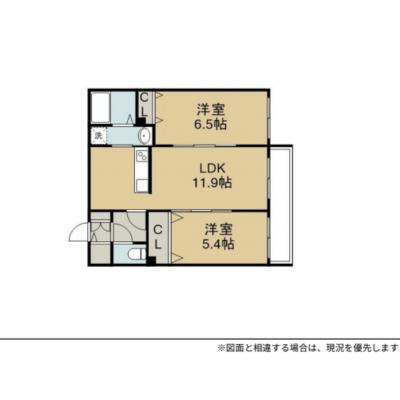 【新築・新規OPEN！】COSOJIマンスリー千歳清流【駐車場完備】2名以上の快適入居★高速ネット無料★広々快適★の間取り図