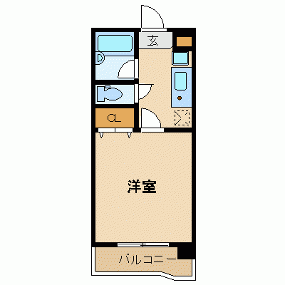 OneLife仙台泉中央パークサイド【★バストイレ別、オートロック付】の間取り図