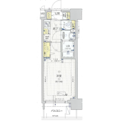 フリーステイ大国町　★電車で『なんば』駅へ２分★の間取り図