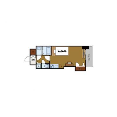 BraTTo日赤通【2月入居可🔥】高宮駅から9分｜家具家電一式｜出張歓迎｜の間取り図