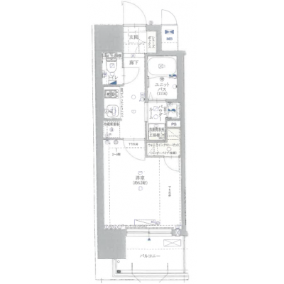 FRマンスリー京橋　★３駅７路線利用可★　★『京橋』駅まで徒歩９分★の間取り図