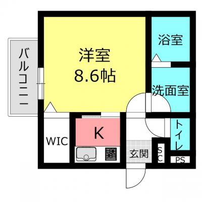【✨✨新築✨✨】りんくうタウン駅徒歩7分⭐家具家電付きの最新アパート🌞【3月中旬🌸入居可✨✨】の間取り図