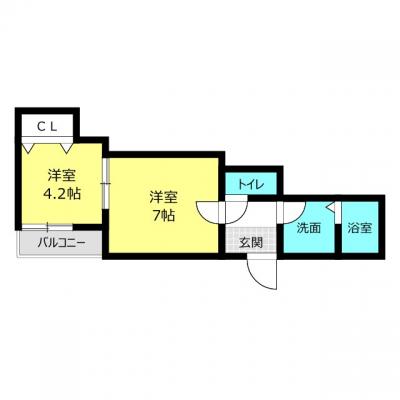【✨✨新築✨✨】りんくうタウン駅徒歩7分⭐家具家電付きの最新アパート🌞【3月中旬🌸入居可✨✨】の間取り図