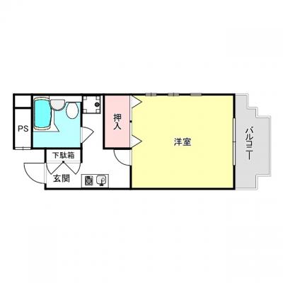 💃💖【コンビニ徒歩すぐ◎】🚶‍♀️‍➡️✨オートロック付き🔏オール電化💫飲食店も近🍜💓💓【駐車場有🚙】の間取り図