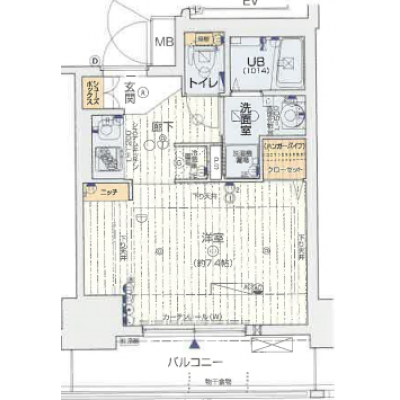 フリーステイ桜川　★最寄り駅まで徒歩１分★　★『なんば』駅まで１駅２分★の間取り図