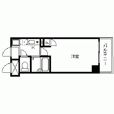 OneLife博多呉服町【★バストイレ別、オートロック付】の間取り図