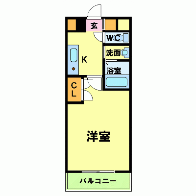 OneLife博多呉服町駅前【★オートロック付、駅徒歩2分の好立地！】の間取り図