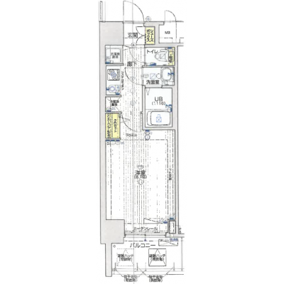 フリーステイ江坂の間取り図