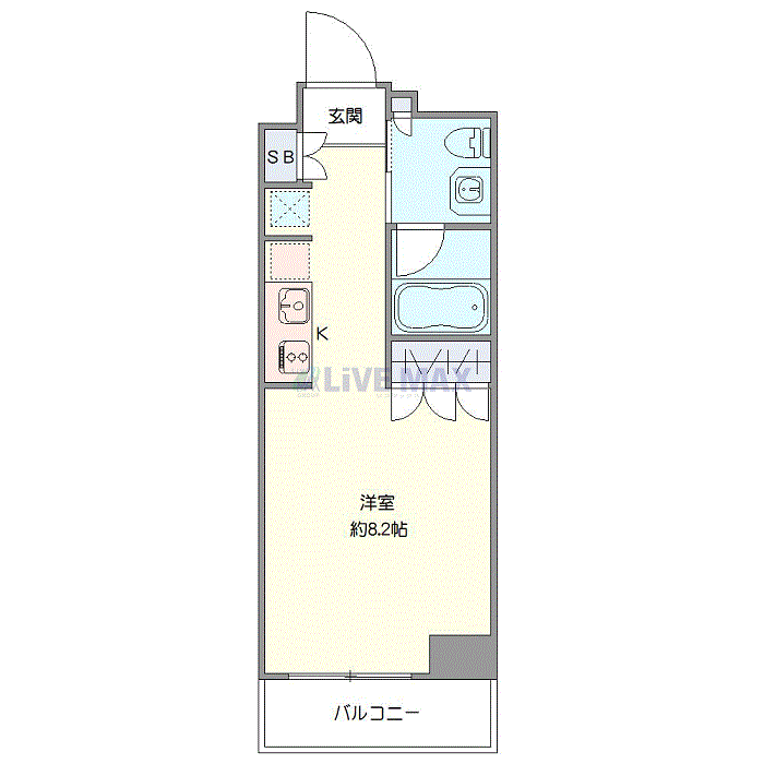 グッドステイ浅草橋・秋葉原EAST■『禁煙ルーム・27平米・駅4分・独立洗面・浴室乾燥付』【ハイクラス】の間取り図