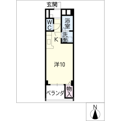 アルDEスリーささしまライブ　302の間取り図